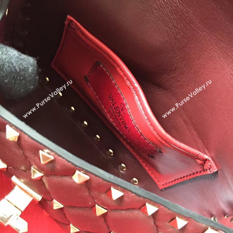 Valentino small red handbag rockstud bag 4886