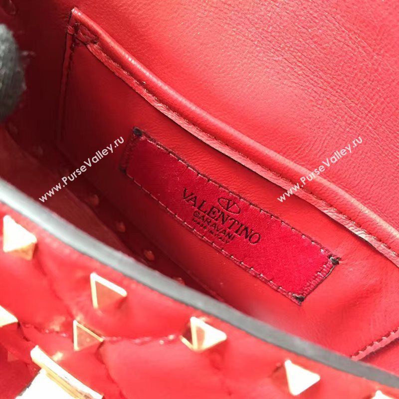 Valentino small red handbag rockstud bag 4886