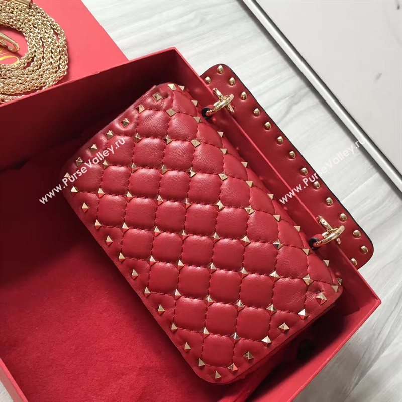 Valentino small red handbag rockstud bag 4886