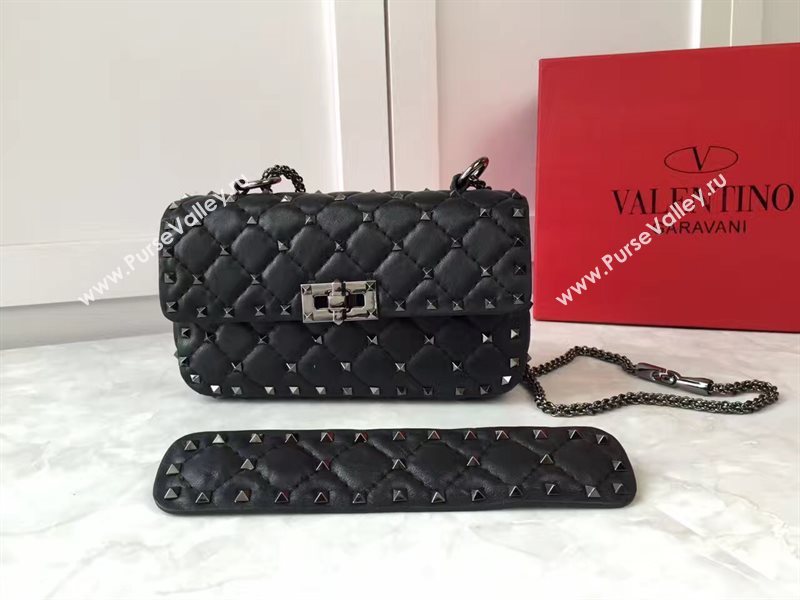 Valentino small rockstud black handbag bag 4888