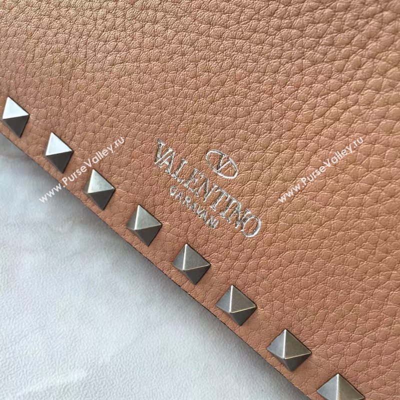 Valentino leather tan small shoulder rockstud bag 4891