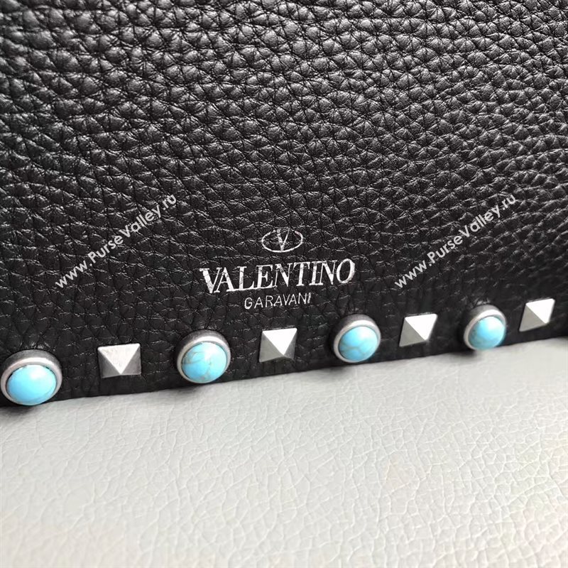 Valentino small black shoulder rockstud bag 4897