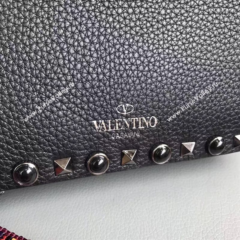 Valentino small rockstud shoulder black bag 4898