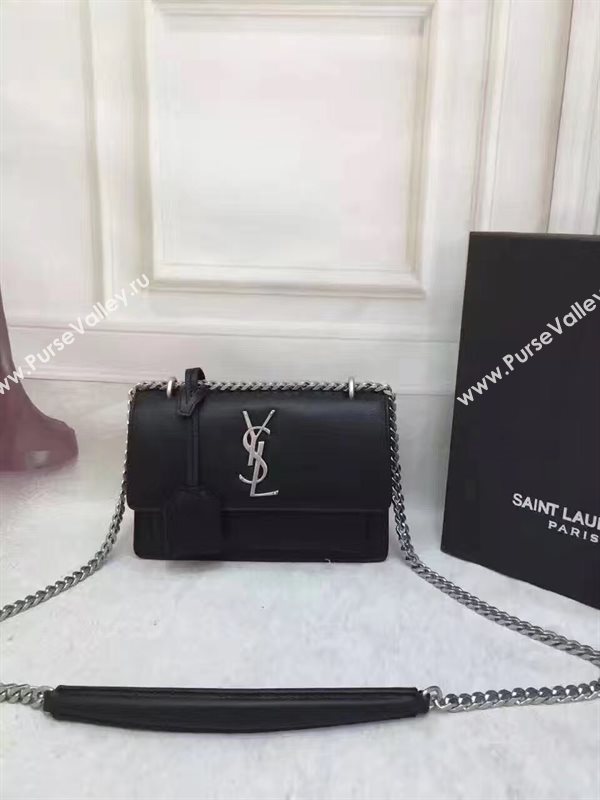 YSL smooth black shoulder sunset bag 4800