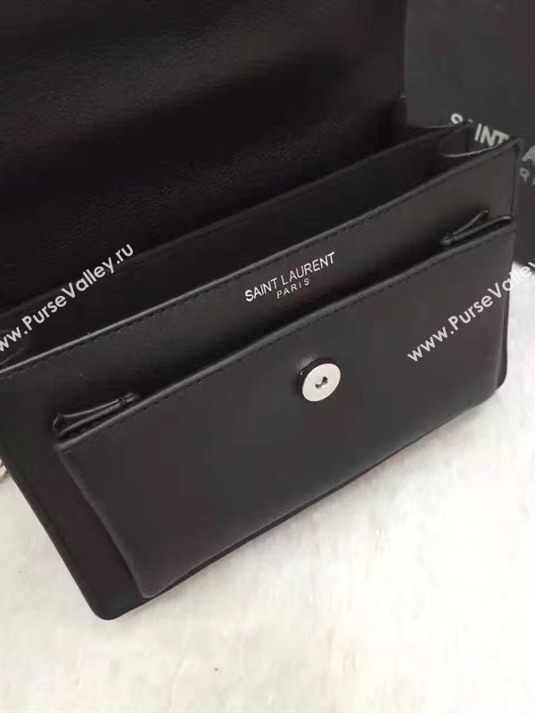 YSL smooth black shoulder sunset bag 4800