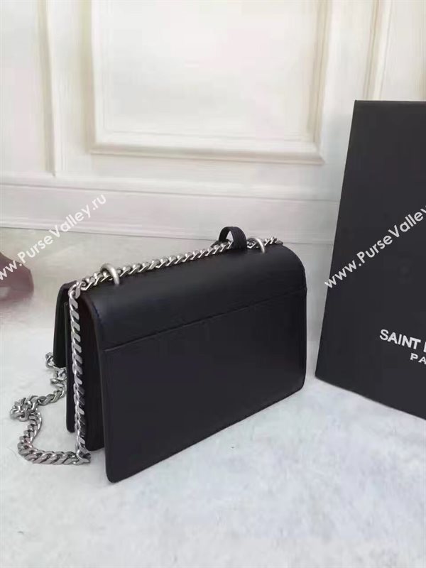YSL smooth black shoulder sunset bag 4800