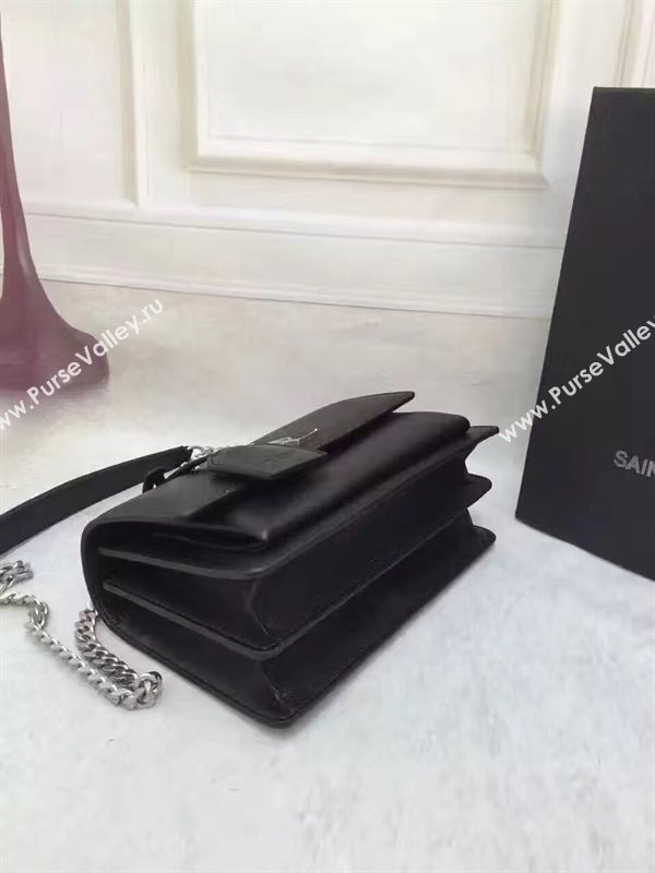 YSL smooth black shoulder sunset bag 4800