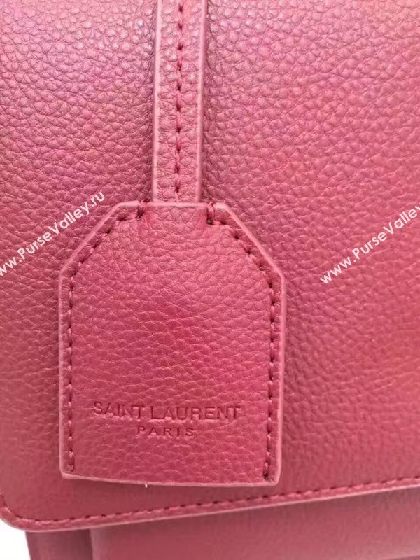 YSL smooth wine shoulder sunset bag 4801