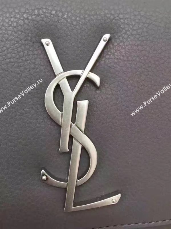 YSL smooth gray shoulder sunset bag 4802