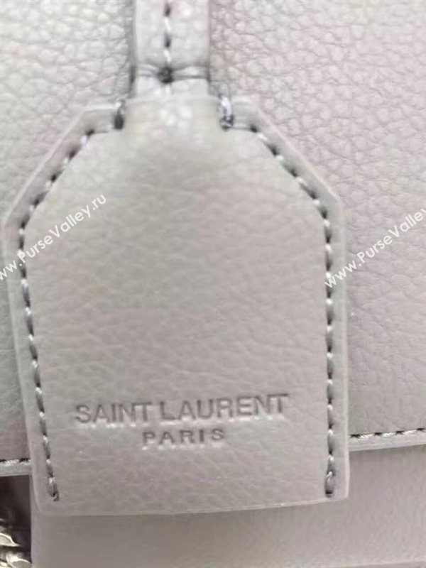 YSL smooth gray shoulder sunset bag 4802
