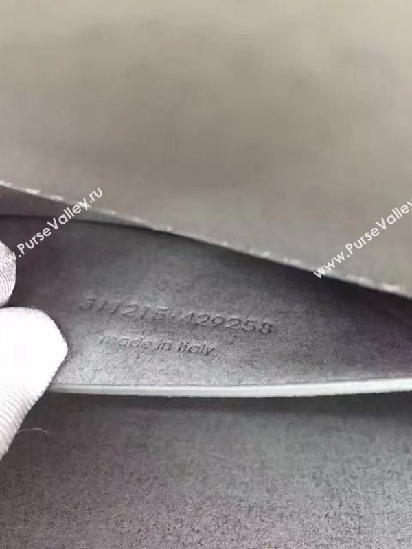 YSL smooth gray shoulder sunset bag 4802