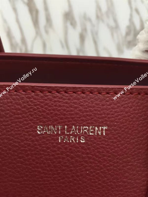 YSL large sac de jour wine silver v bag 4804