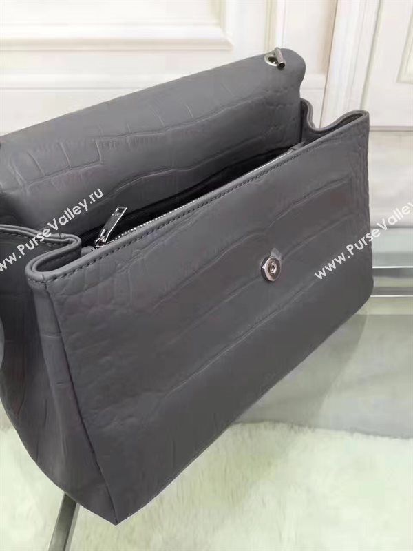 YSL gray shoulder college flap bag 4805