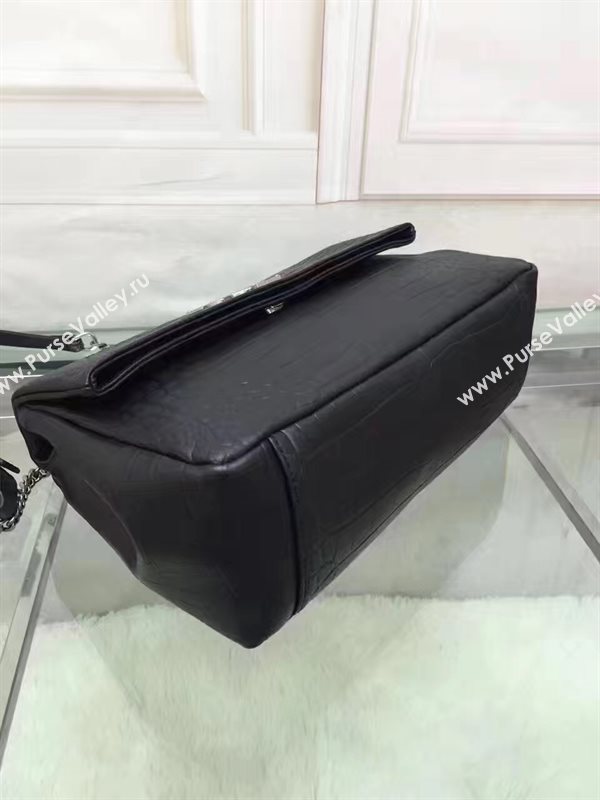 YSL black shoulder college flap bag 4806