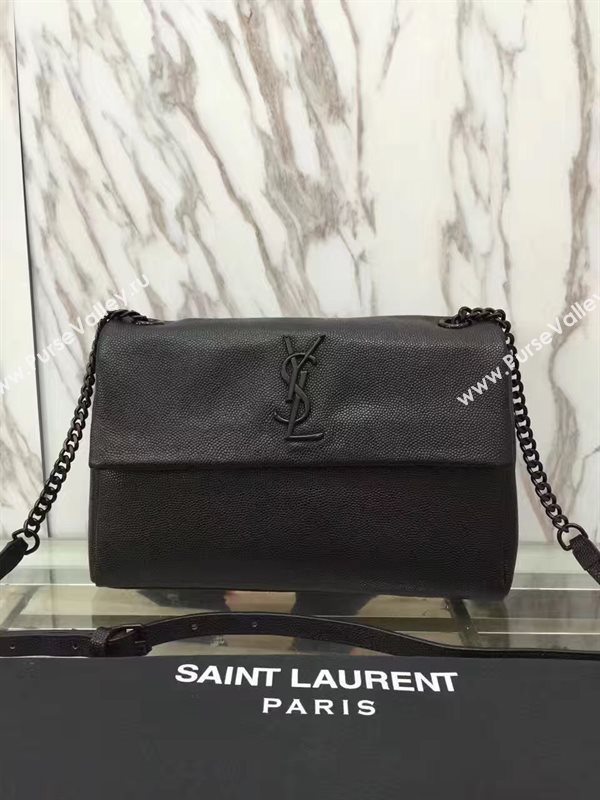 YSL grain black college flap bag 4807