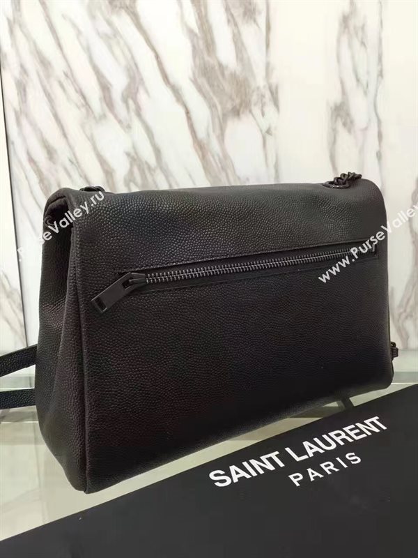 YSL grain black college flap bag 4807