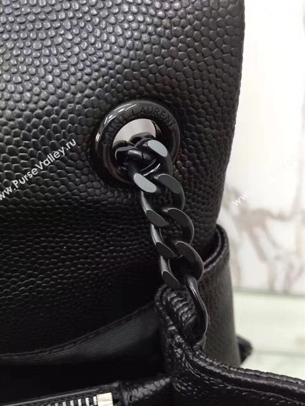 YSL grain black college flap bag 4807