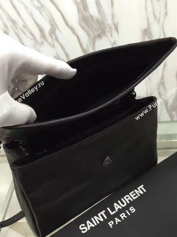YSL grain black college flap bag 4807