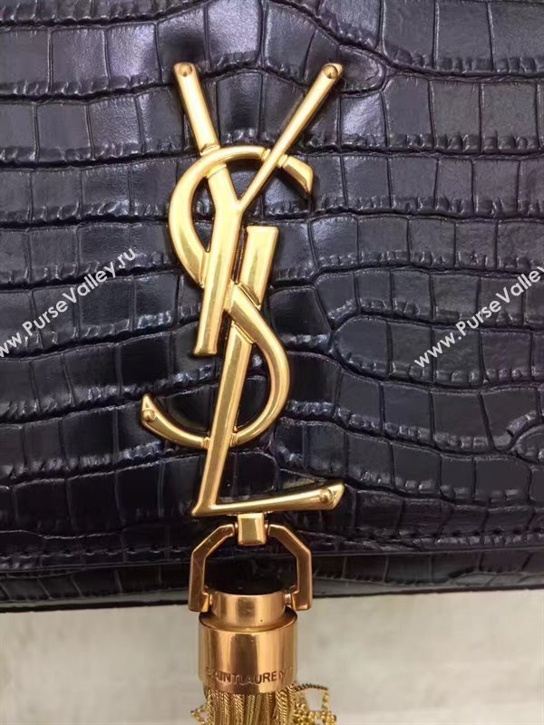 YSL black Tassel clutch shoulder bag 4809