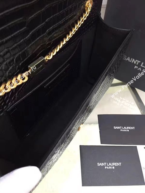 YSL black Tassel clutch shoulder bag 4809