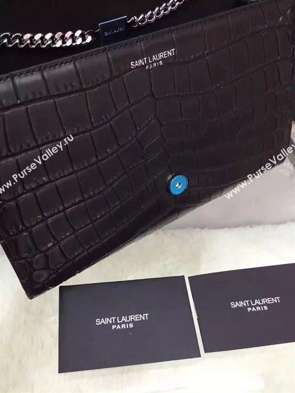 YSL black Tassel clutch shoulder bag 4810