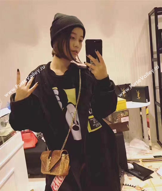 YSL small clutch shoulder gold bag 4817