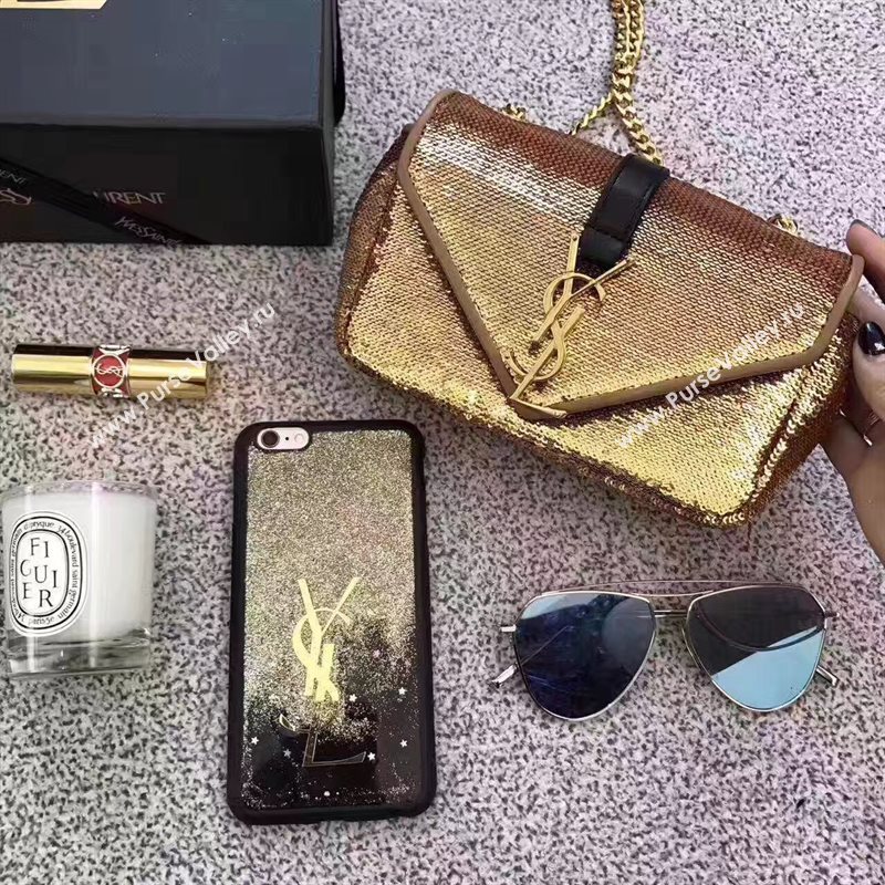 YSL small clutch shoulder gold bag 4817