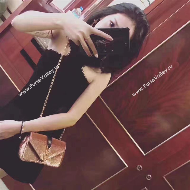 YSL small clutch shoulder gold rose bag 4818