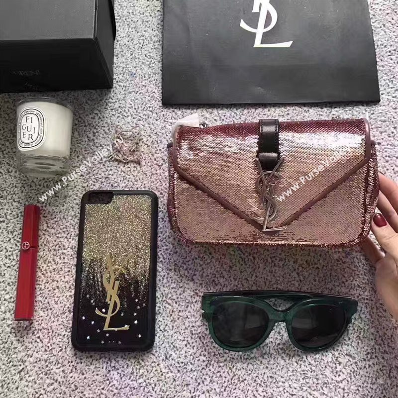 YSL small clutch shoulder gold rose bag 4818