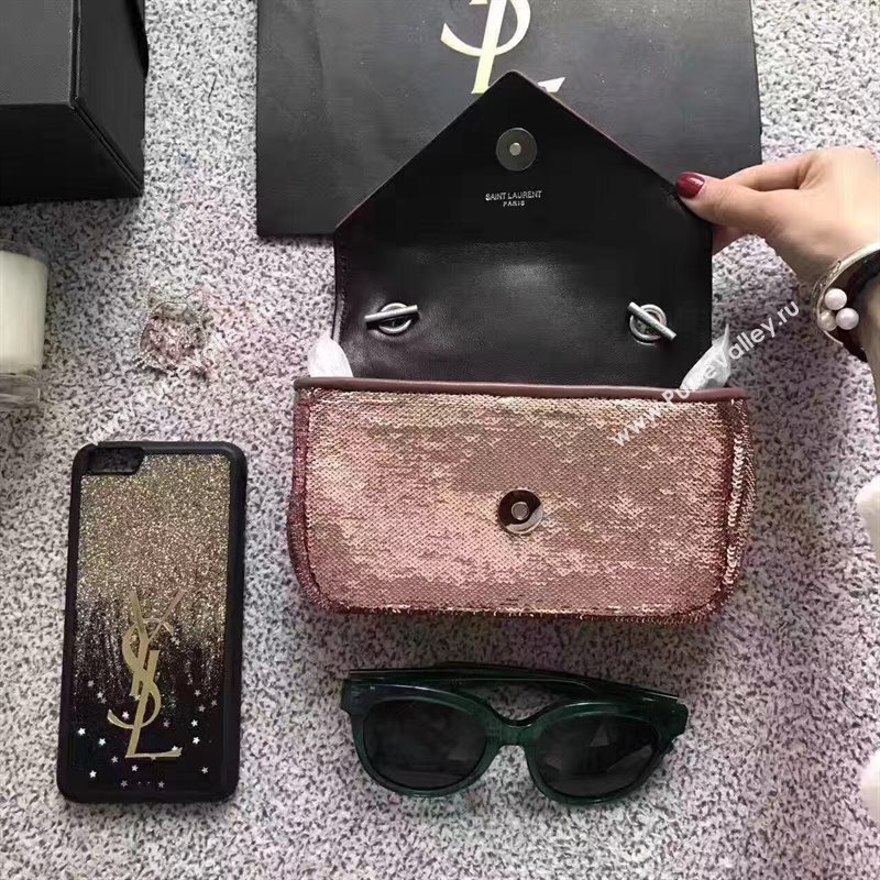 YSL small clutch shoulder gold rose bag 4818