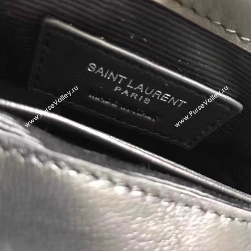 YSL small clutch shoulder silver bag 4819