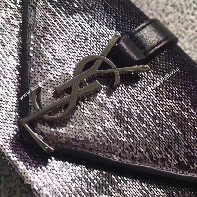 YSL small clutch shoulder silver bag 4819