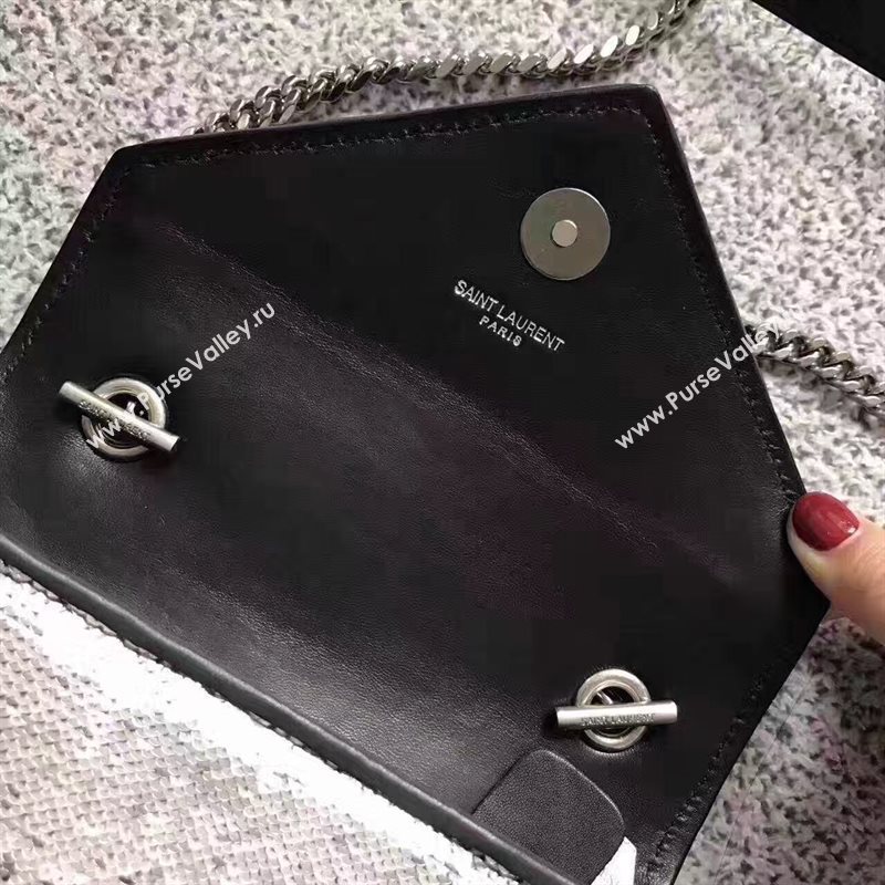 YSL small clutch shoulder silver bag 4819