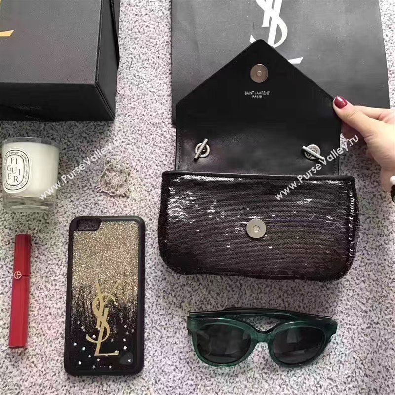 YSL small clutch black shoulder bag 4820