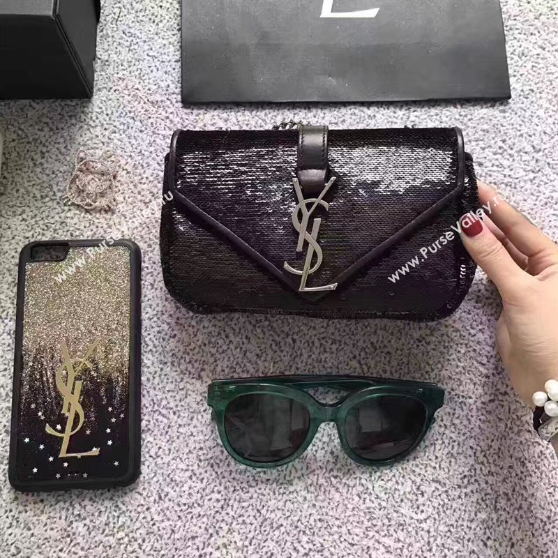 YSL small clutch black shoulder bag 4820