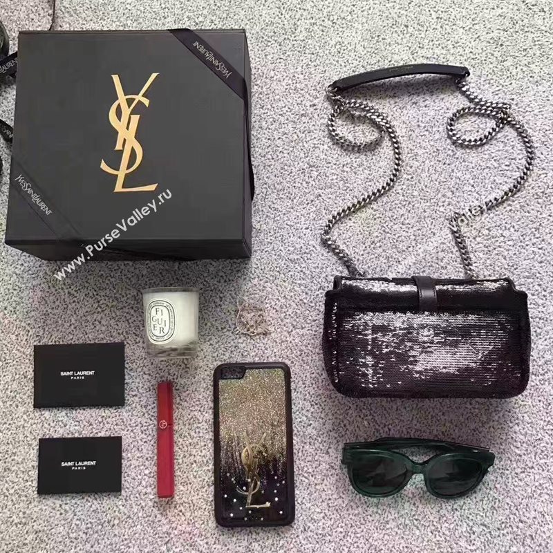 YSL small clutch black shoulder bag 4820
