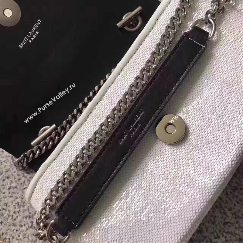 YSL small clutch shoulder white bag 4821