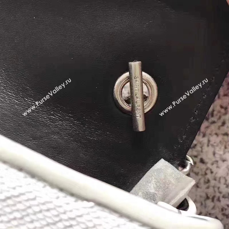 YSL small clutch shoulder white bag 4821