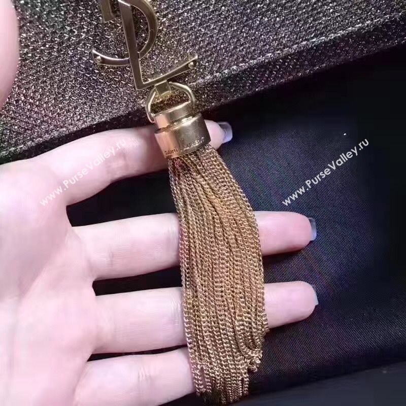 YSL new Tassel gray clutch bag 4823