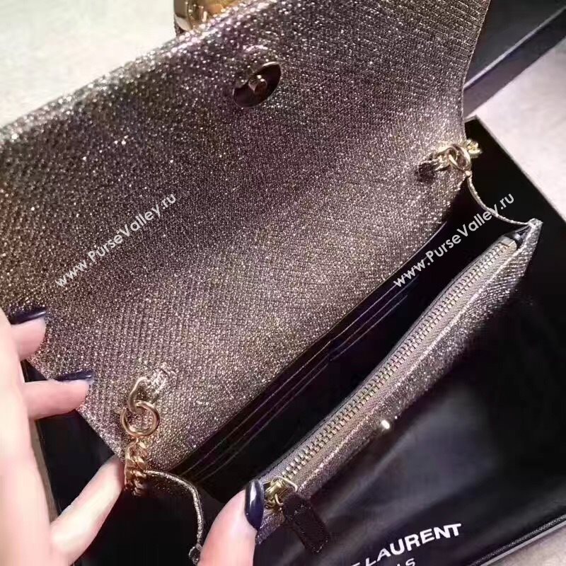YSL new Tassel gray clutch bag 4823