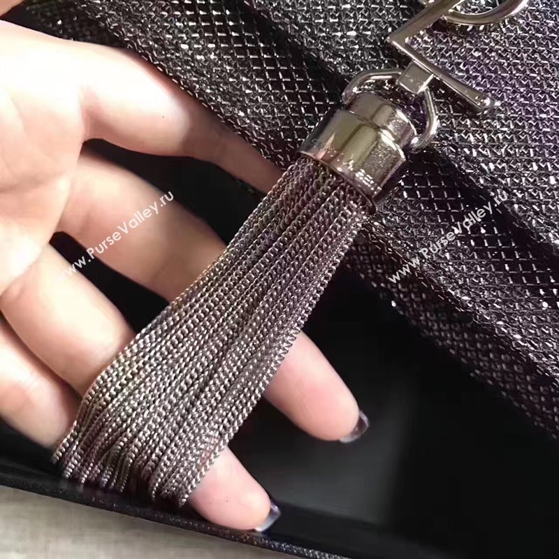 YSL new Tassel clutch v hardware silver bag 4824