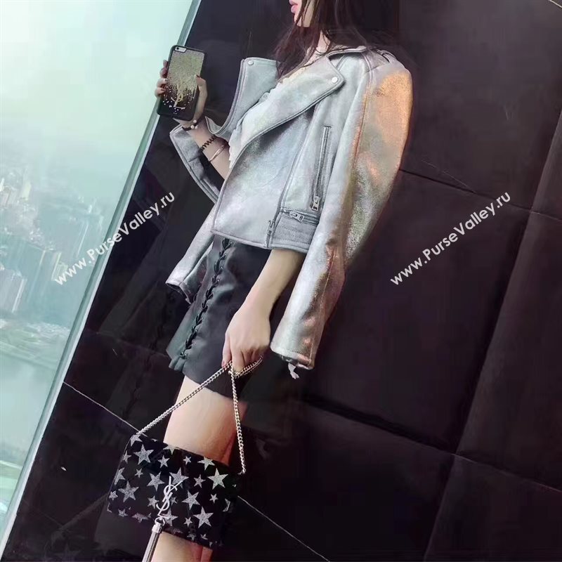 YSL new Tassel clutch tri-color bag 4825