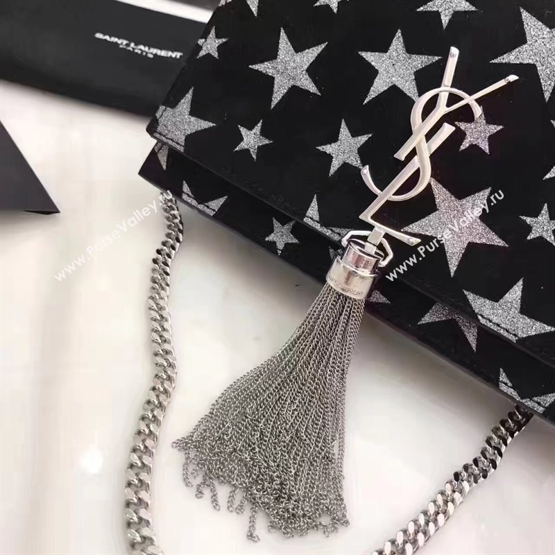 YSL new Tassel clutch tri-color bag 4825