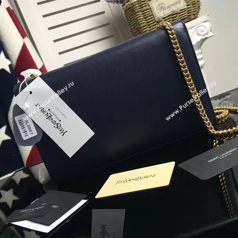 YSL grain leather clutch chain bag 4828