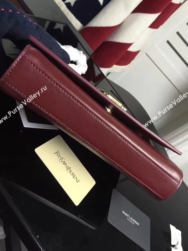 YSL chain clutch wine shoulder bag 4829