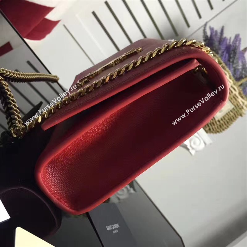 YSL grain red clutch chain bag 4830