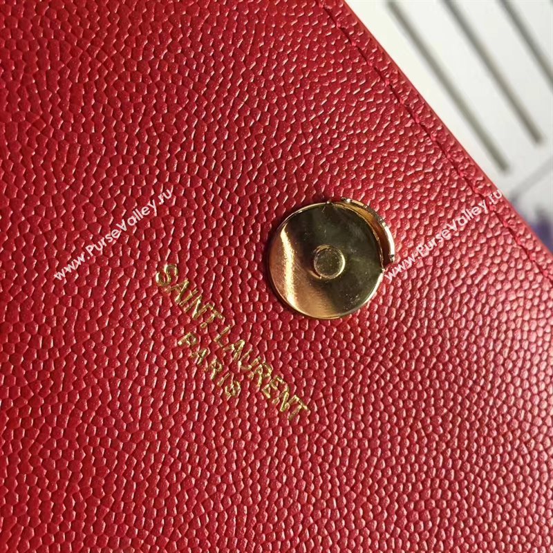 YSL grain red clutch chain bag 4830