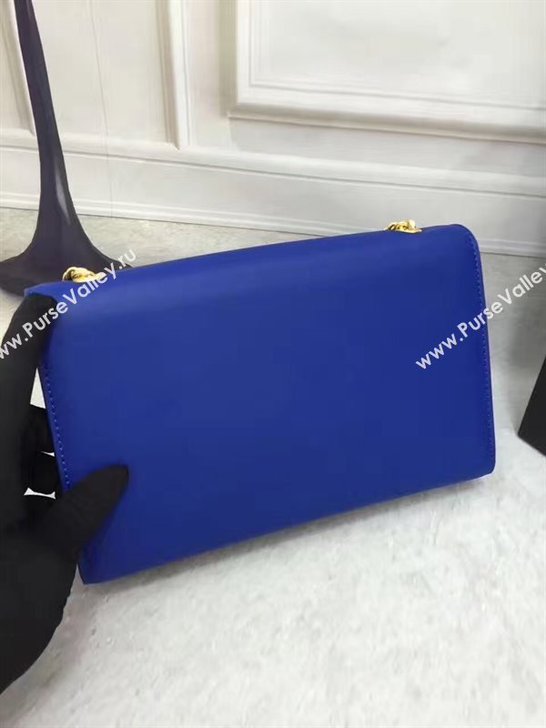 YSL smooth blue chain clutch Tassel bag 4832