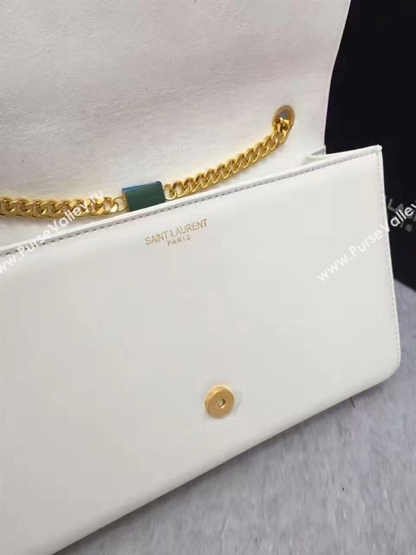 YSL leather white chain clutch Tassel bag 4833