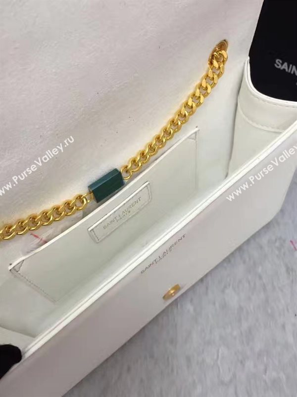 YSL leather white chain clutch Tassel bag 4833